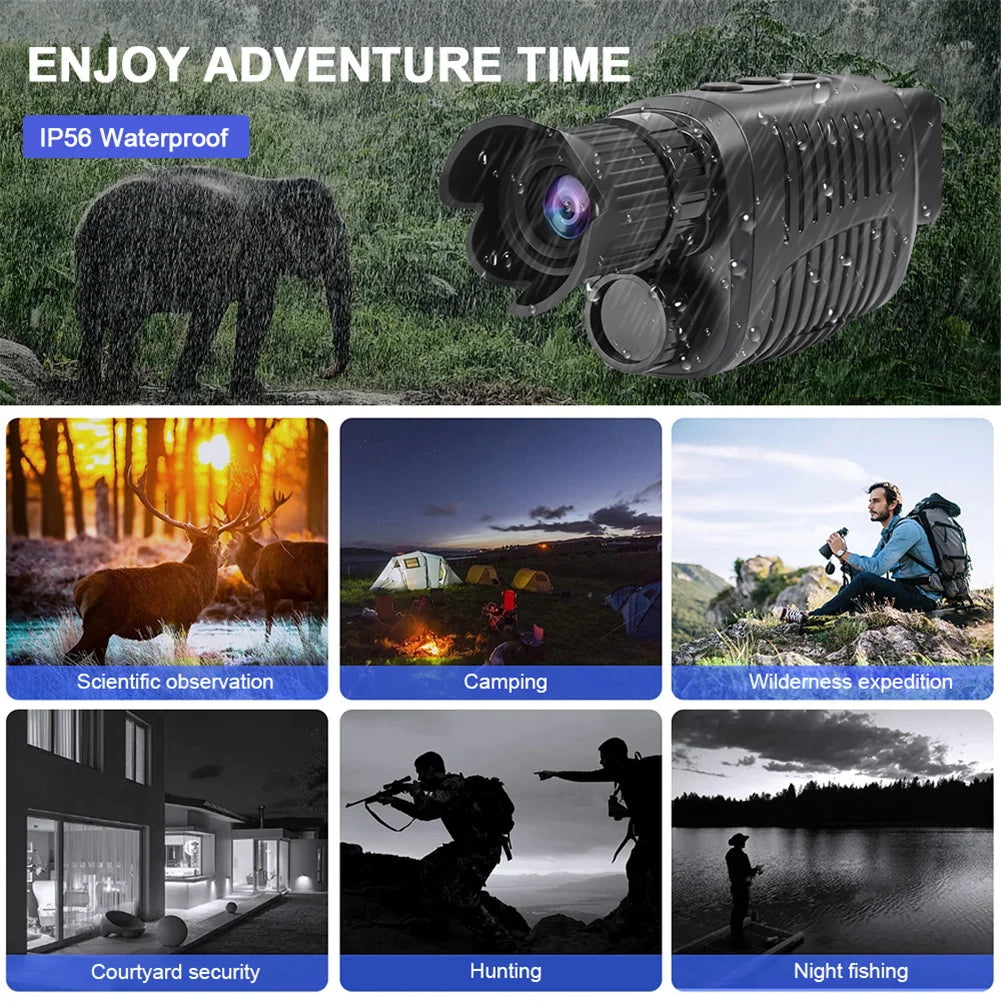 Night Vision Goggles Digital Night Vision Monocular for Darkness Infrared Monocular for Hunting Camping Travel Surveillance