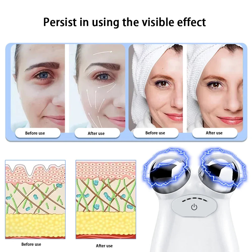 Microcurrent Facial Device - Electric Face Lifting & Toning for Face & Neck for Mother & Companion - Handheld Skin Care Device