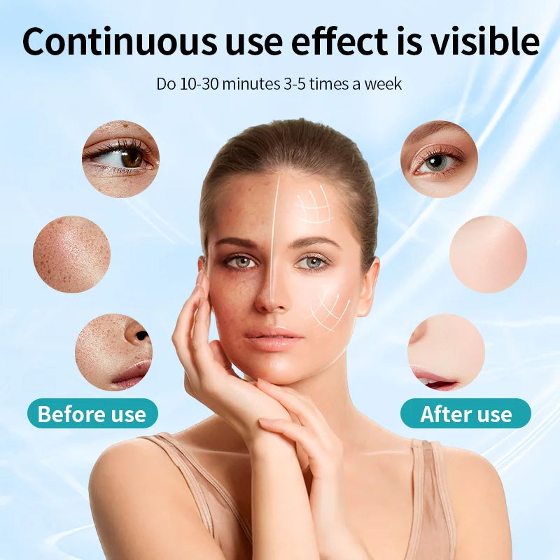 7 Color LED Face Mask with Neck Wireless Portable Red Light Therapy for Anti-Aging, Wrinkles, Skin Rejuvenation, Home Use