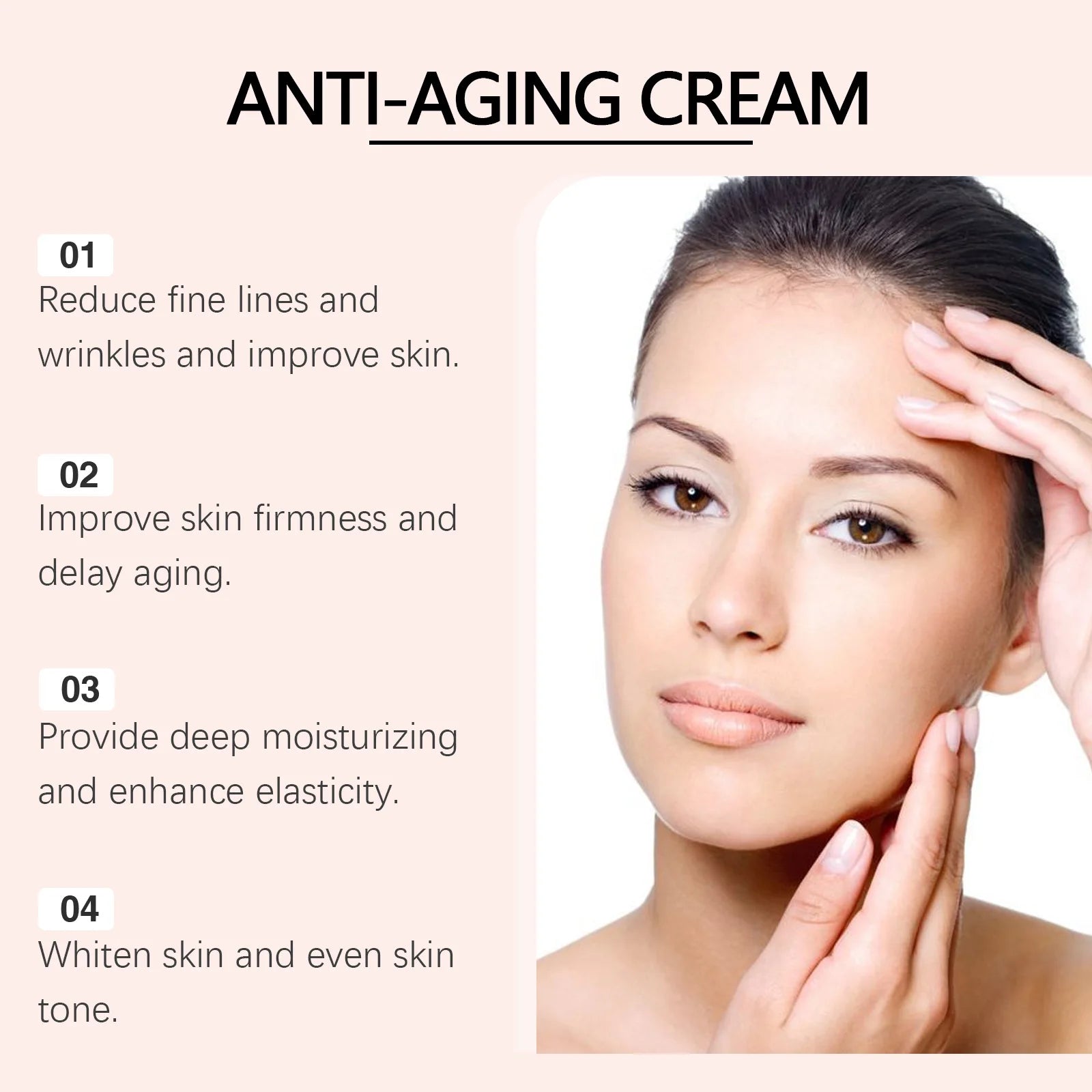 HOYGI Anti-Aging Cream Reduce Wrinkles Tighten Skin Moisturizing Reduce Fine Lines Smooth Improve Dark Spots for All Skin Types